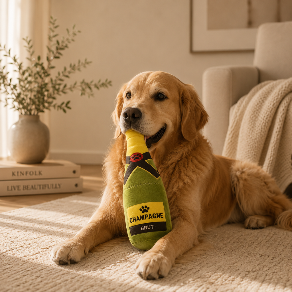 Mavipet™ Funny Bottle Plush Dog Toy